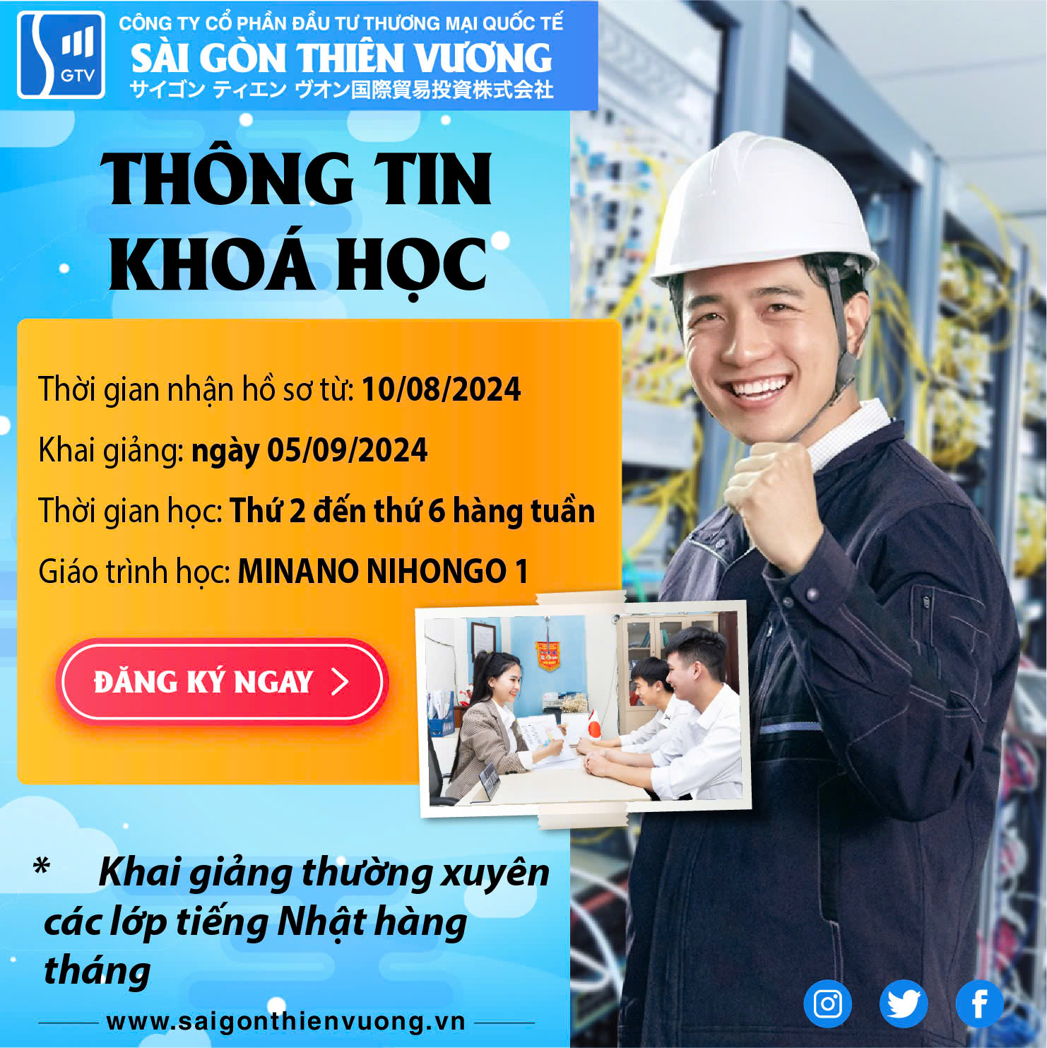 Khai giảng lớp tiếng Nhật cho học viên tham gia chương trình kỹ sư Nhật Bản