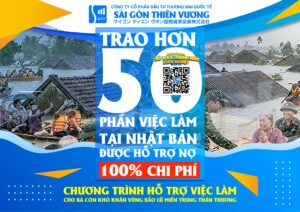50 suất cơ hội việc làm tại Nhật Bản cho các bạn trẻ và gia đình chịu ảnh hưởng nặng sau lũ