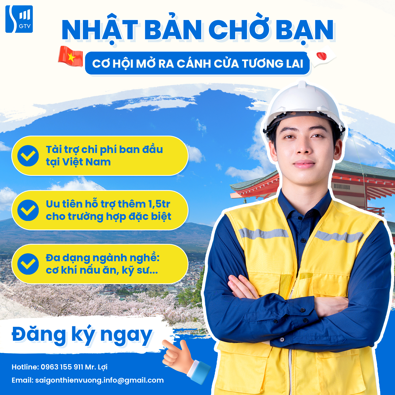 Cơ hội đi Nhật làm việc với nhiều chính sách